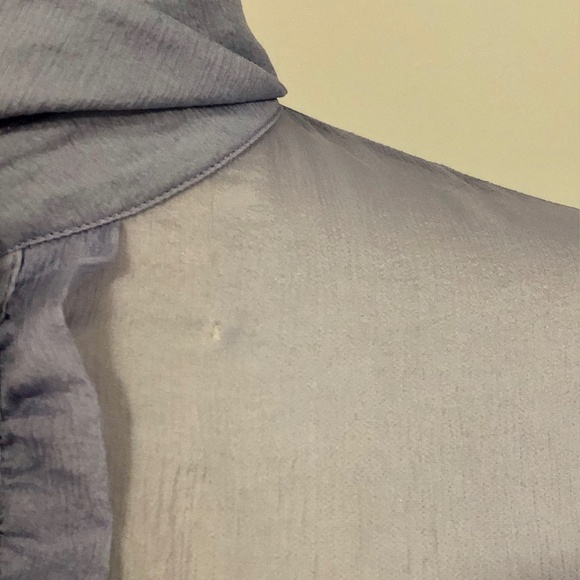 Lilac Silk Ruffled Prada Blouse/Button-Down - Picture 6 of 15